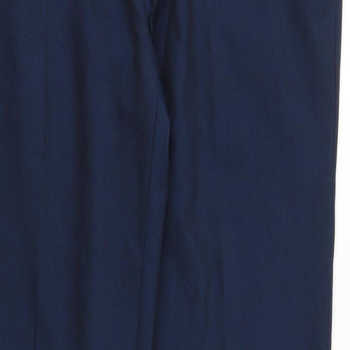 NEXT Mens Blue Polyester Dress Pants Trousers Size 34 in Regular Zip