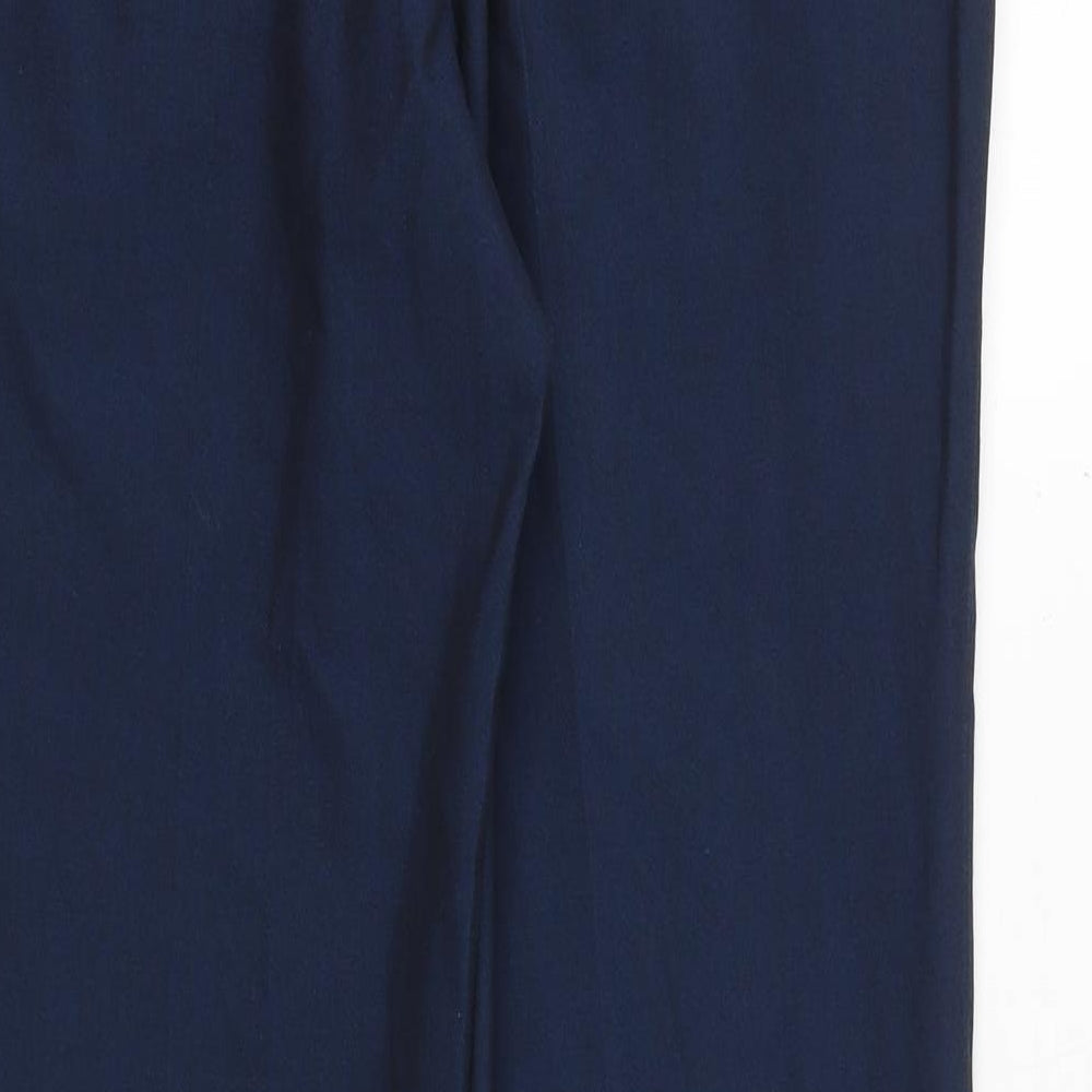 NEXT Mens Blue Polyester Dress Pants Trousers Size 34 in Regular Zip