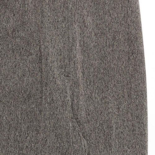 Marks and Spencer Womens Brown Polyester Dress Pants Trousers Size 10 Regular Zip