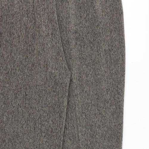Marks and Spencer Womens Brown Polyester Dress Pants Trousers Size 10 Regular Zip