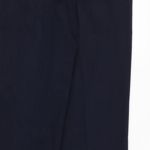 Per Una Womens Blue Polyester Dress Pants Trousers Size 8 Regular Zip