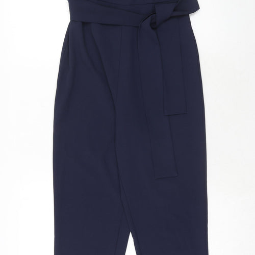 Lavish Alice Womens Blue Polyester Jumpsuit One-Piece Size 8 Zip