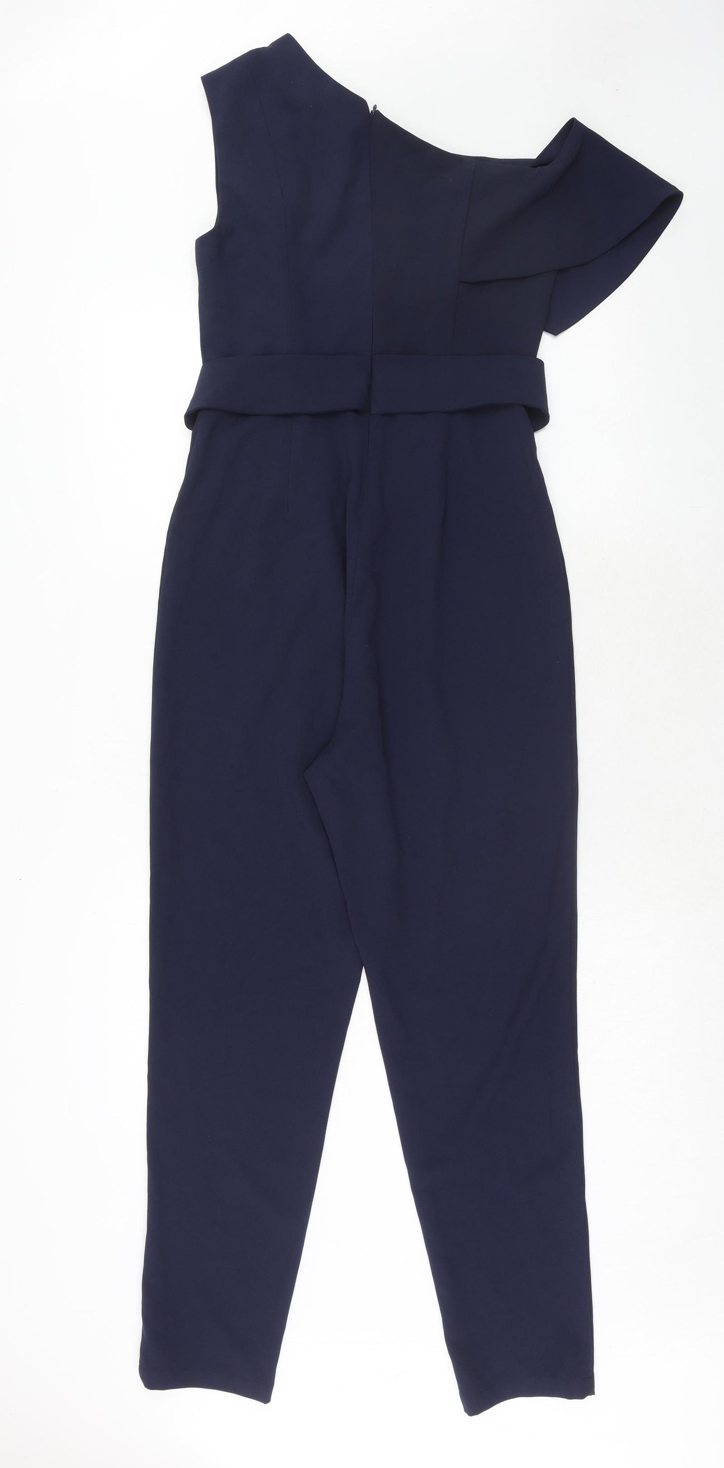 Lavish Alice Womens Blue Polyester Jumpsuit One-Piece Size 8 Zip