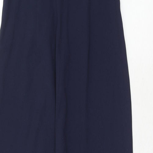 Lavish Alice Womens Blue Polyester Jumpsuit One-Piece Size 8 Zip