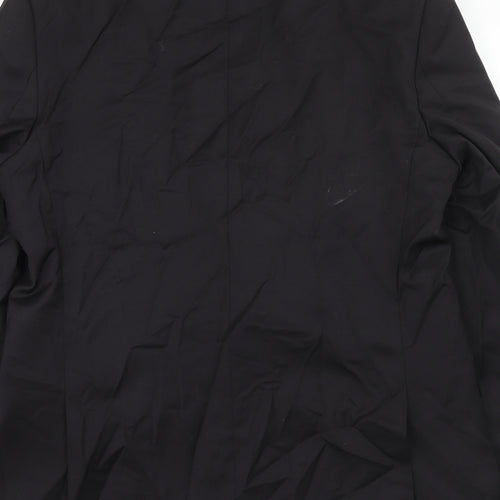 Marks and Spencer Mens Black Polyester Jacket Suit Jacket Size 42 Regular