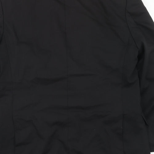 Autograph Mens Black Wool Jacket Suit Jacket Size 40 Regular