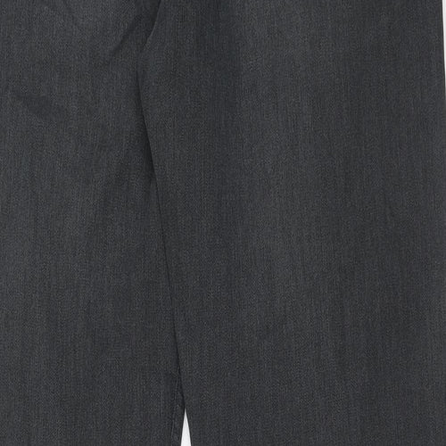 NEXT Mens Black Cotton Straight Jeans Size 34 in Regular Zip