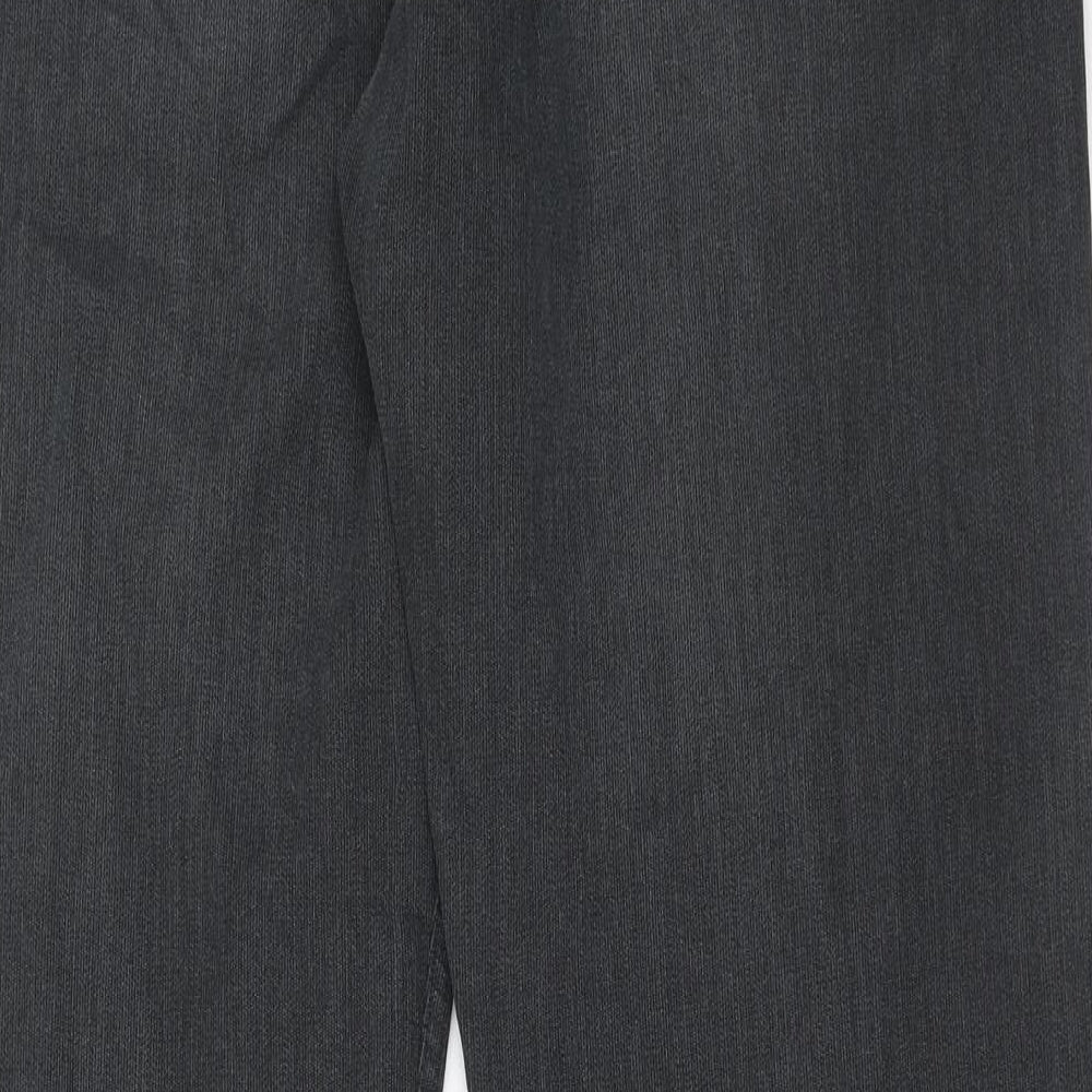 NEXT Mens Black Cotton Straight Jeans Size 34 in Regular Zip