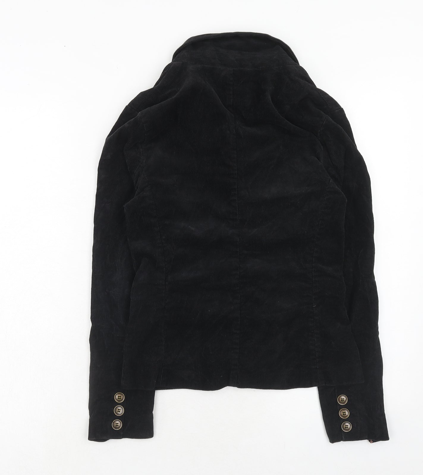 NEXT Womens Black Cotton Jacket Blazer Size 8