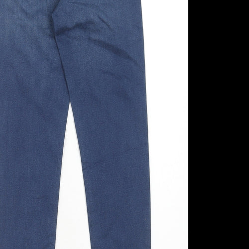 Marks and Spencer Womens Blue Cotton Jegging Jeans Size 6 Regular