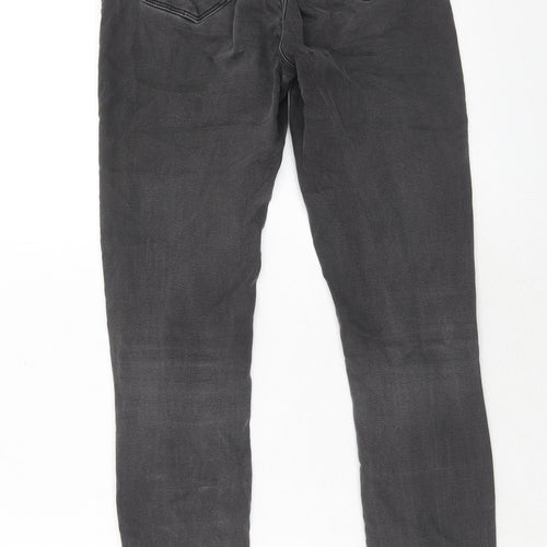 ASOS Womens Grey Cotton Skinny Jeans Size 26 in L34 in Regular Zip