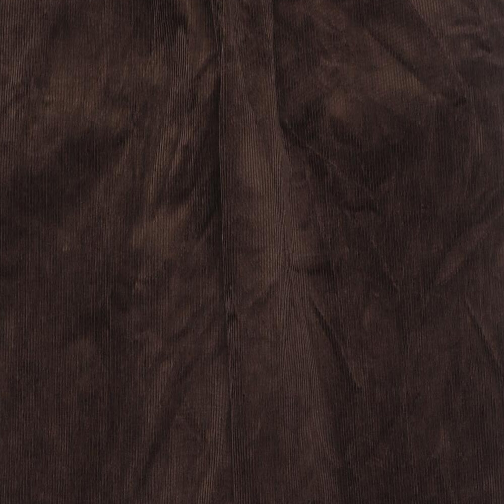 Marks and Spencer Mens Brown Cotton Trousers Size 40 in L33 in Regular Zip