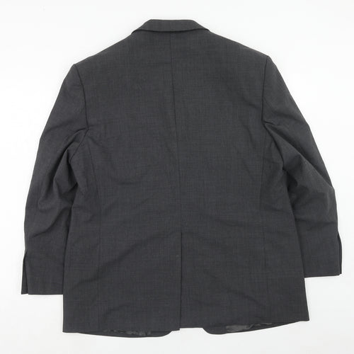 Marks and Spencer Mens Grey Polyester Jacket Suit Jacket Size 44 Regular