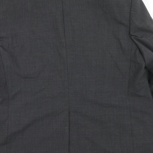 Marks and Spencer Mens Grey Polyester Jacket Suit Jacket Size 44 Regular
