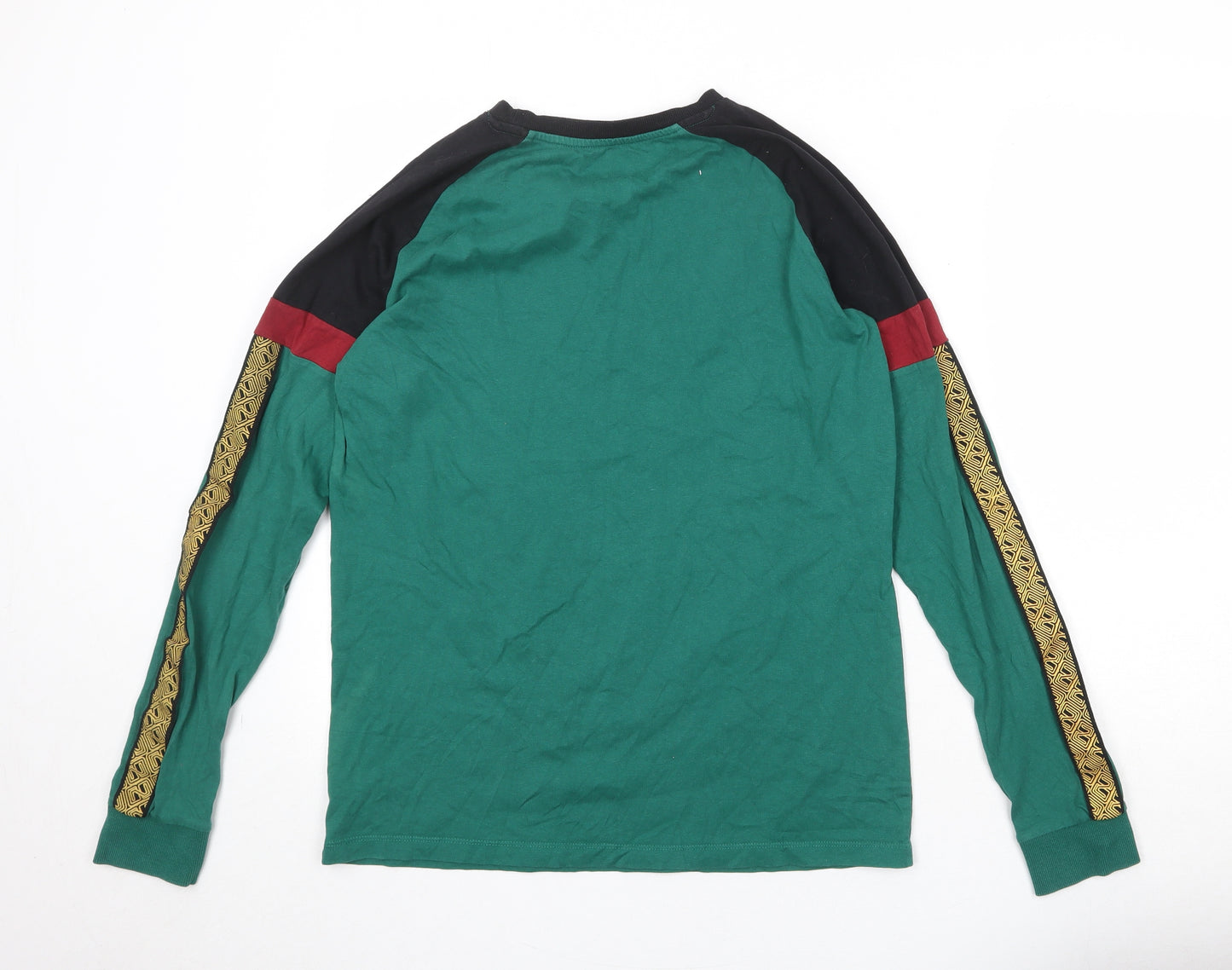 NEXT Boys Green 100% Cotton Basic T-Shirt Size 16 Years Round Neck Pullover
