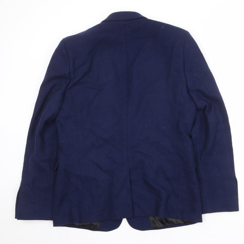 ASOS Mens Blue Wool Jacket Suit Jacket Size 42 Regular