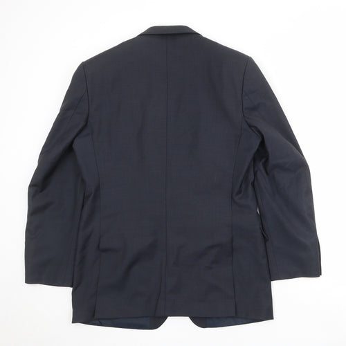 Karl Jackson Mens Black Polyester Jacket Suit Jacket Size 40 Regular
