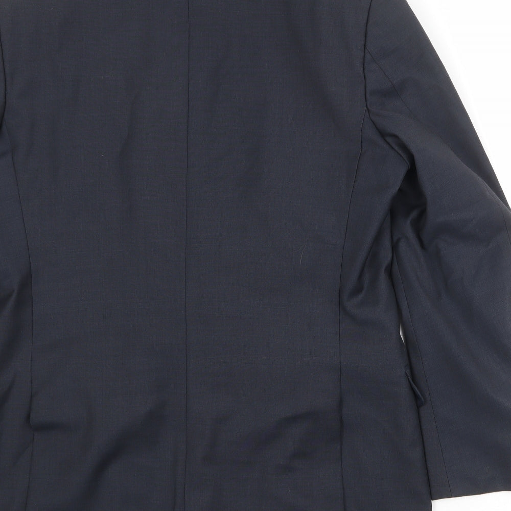 Karl Jackson Mens Black Polyester Jacket Suit Jacket Size 40 Regular