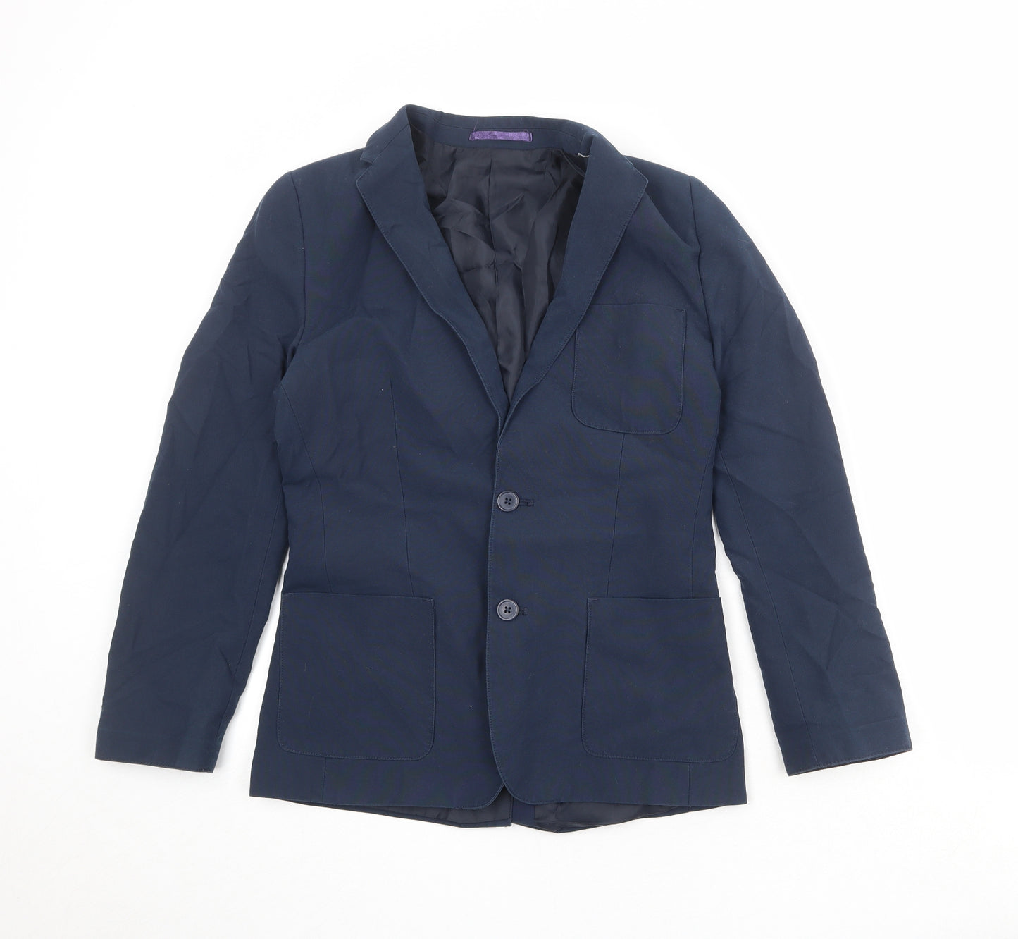 Marks and Spencer Boys Blue Jacket Blazer Size 13-14 Years Button