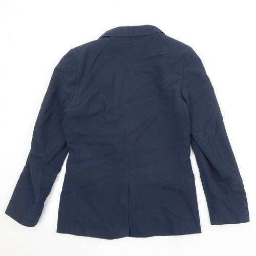 Marks and Spencer Boys Blue Jacket Blazer Size 13-14 Years Button