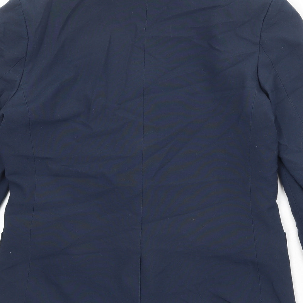 Marks and Spencer Boys Blue Jacket Blazer Size 13-14 Years Button