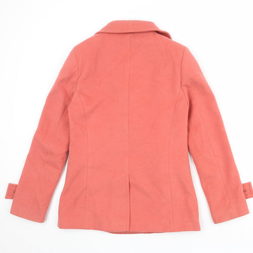 Marks and Spencer Womens Pink Jacket Size 6 Button