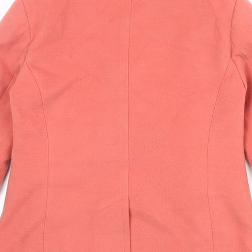 Marks and Spencer Womens Pink Jacket Size 6 Button