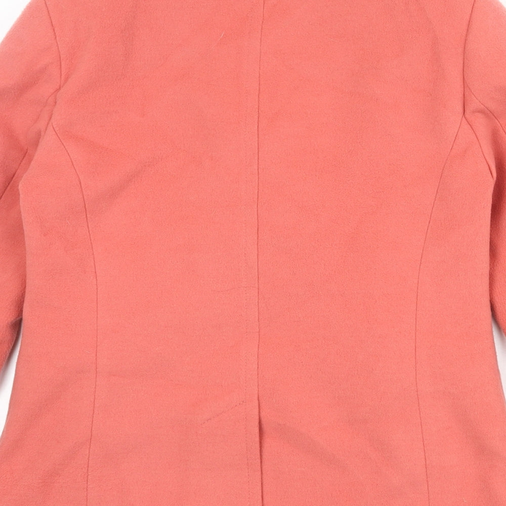 Marks and Spencer Womens Pink Jacket Size 6 Button