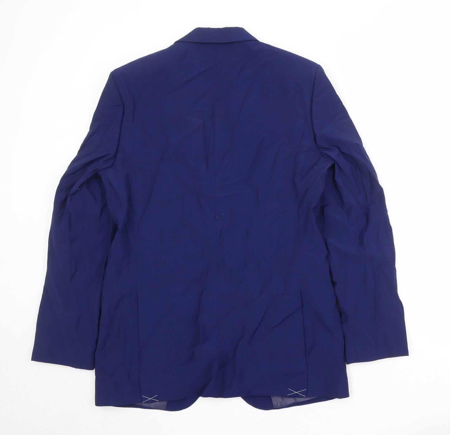 Marks and Spencer Mens Blue Polyester Jacket Suit Jacket Size 40 Regular