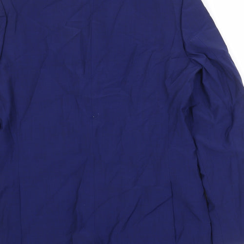 Marks and Spencer Mens Blue Polyester Jacket Suit Jacket Size 40 Regular