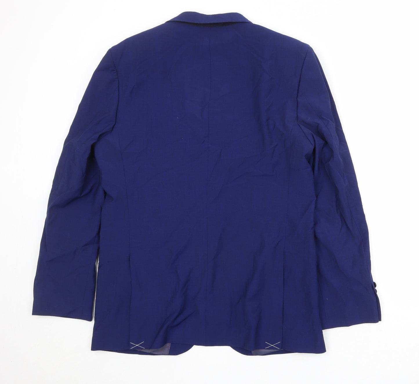 Marks and Spencer Mens Blue Polyester Jacket Suit Jacket Size 40 Regular