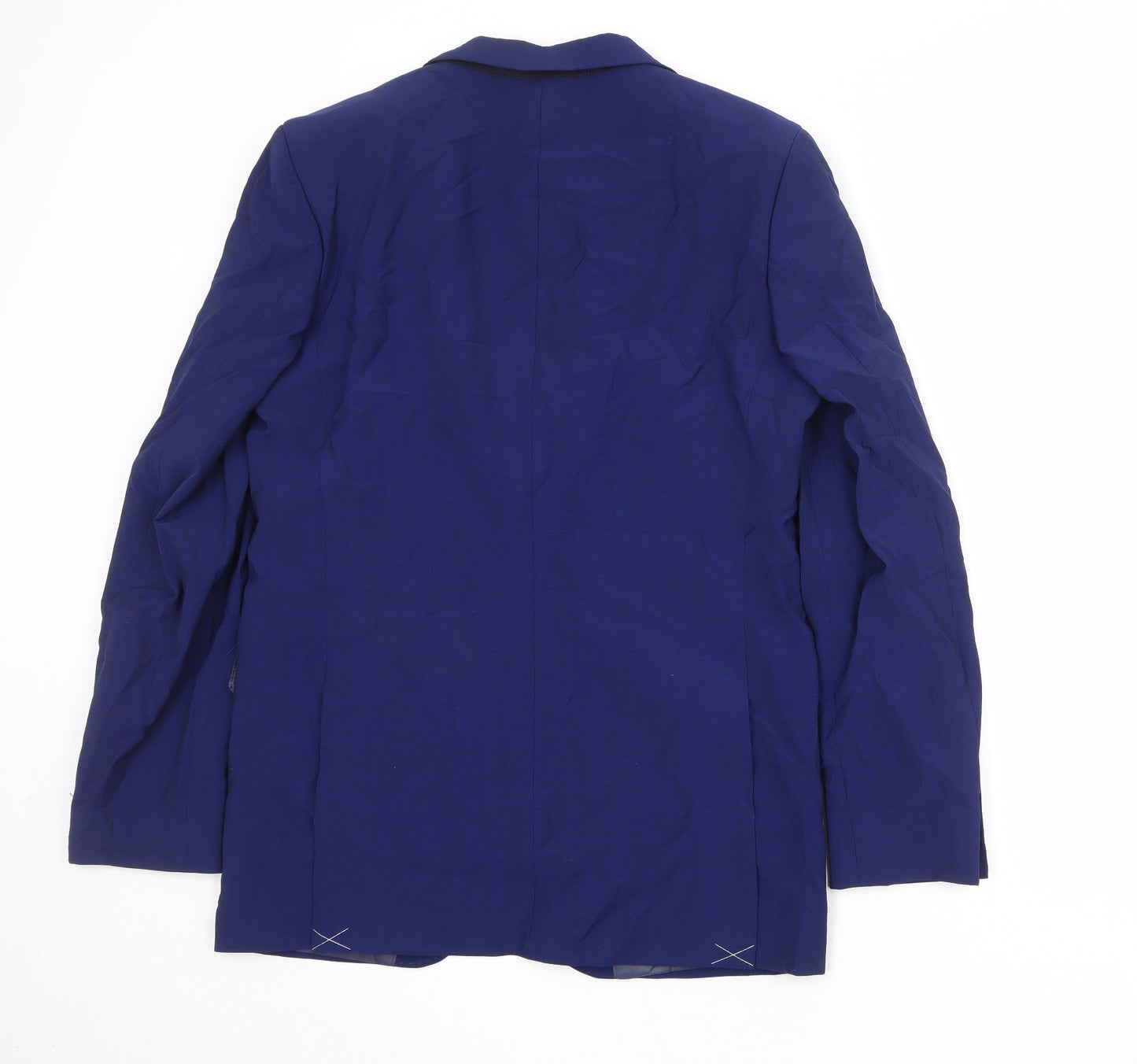 Marks and Spencer Mens Blue Polyester Jacket Suit Jacket Size 40 Regular