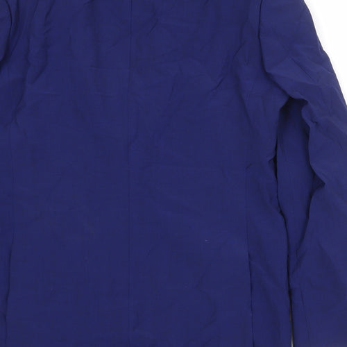 Marks and Spencer Mens Blue Polyester Jacket Suit Jacket Size 40 Regular