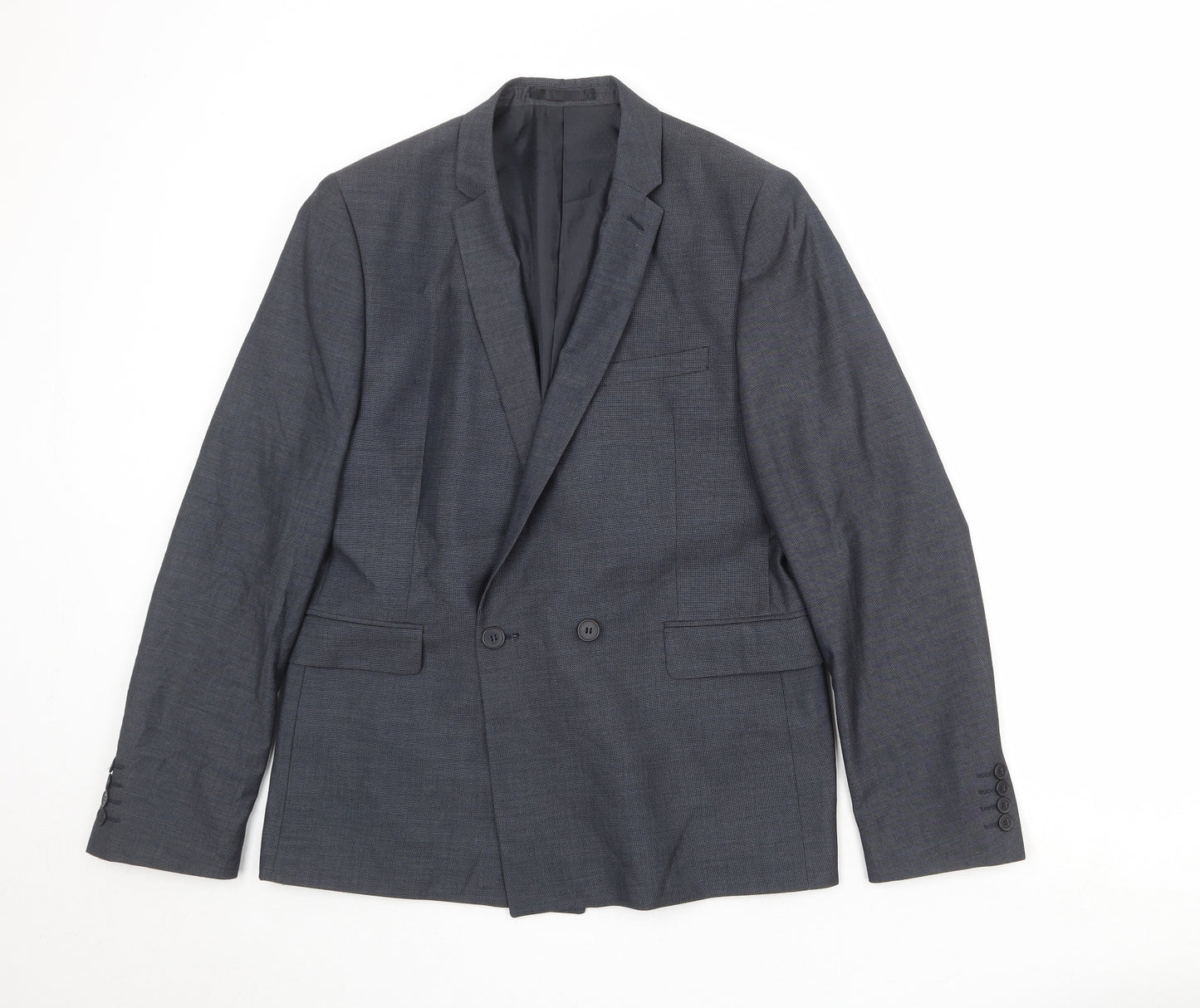 New Look Mens Grey Polyester Jacket Suit Jacket Size 40 Regular