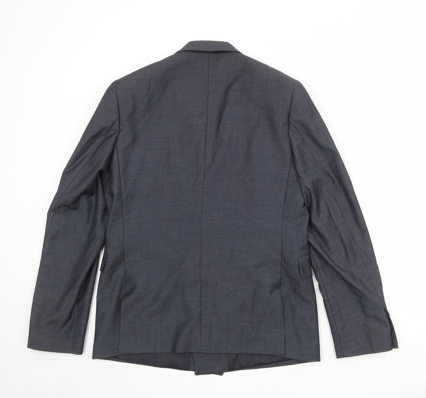 New Look Mens Grey Polyester Jacket Suit Jacket Size 40 Regular