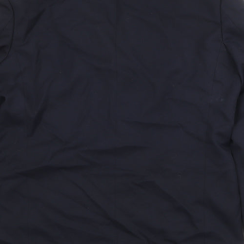 Charlton Grey Mens Black Polyester Jacket Suit Jacket Size 40 Regular