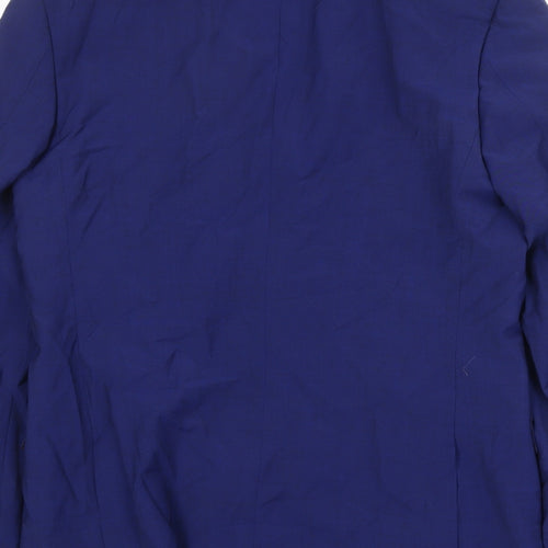 Marks and Spencer Mens Blue Polyester Jacket Suit Jacket Size 38 Regular