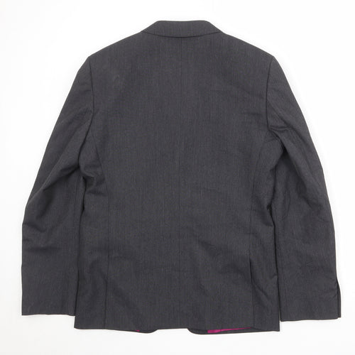 Marks and Spencer Mens Grey Polyester Jacket Suit Jacket Size 40 Regular