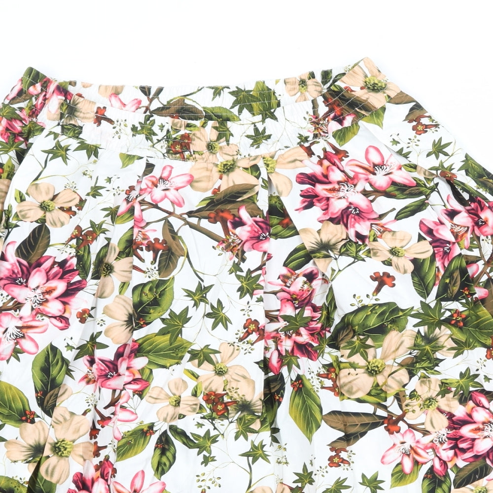 Philosophy Womens Multicoloured Floral Polyester Swing Skirt Size XL