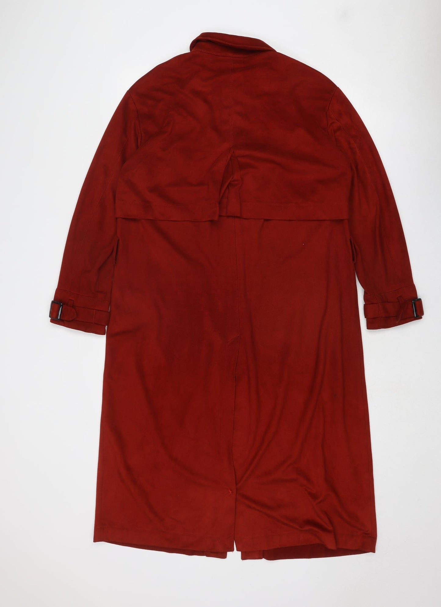 TRF Collection Womens Red Pea Coat Coat Size S Button