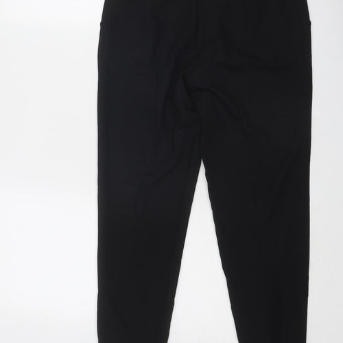 New Look Womens Black Polyester Capri Trousers Size 6 Regular Zip