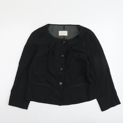 Minuet Womens Grey Jacket Size 10 Button