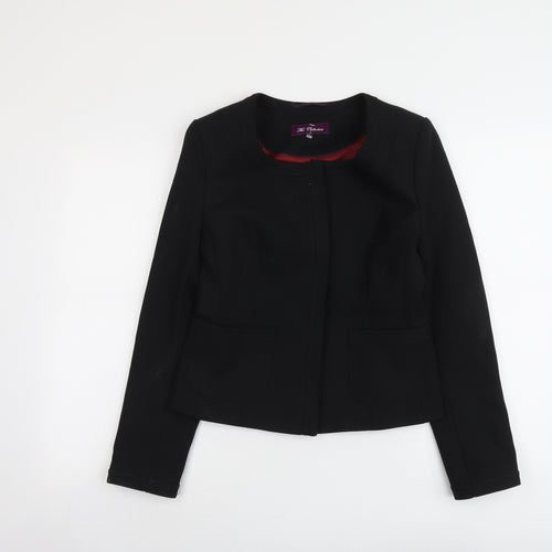 The Collection Womens Black Jacket Size 6 Button