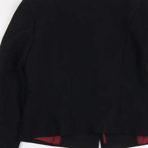 The Collection Womens Black Jacket Size 6 Button