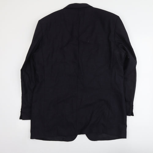 Marks and Spencer Mens Blue Wool Jacket Suit Jacket Size 44 Regular