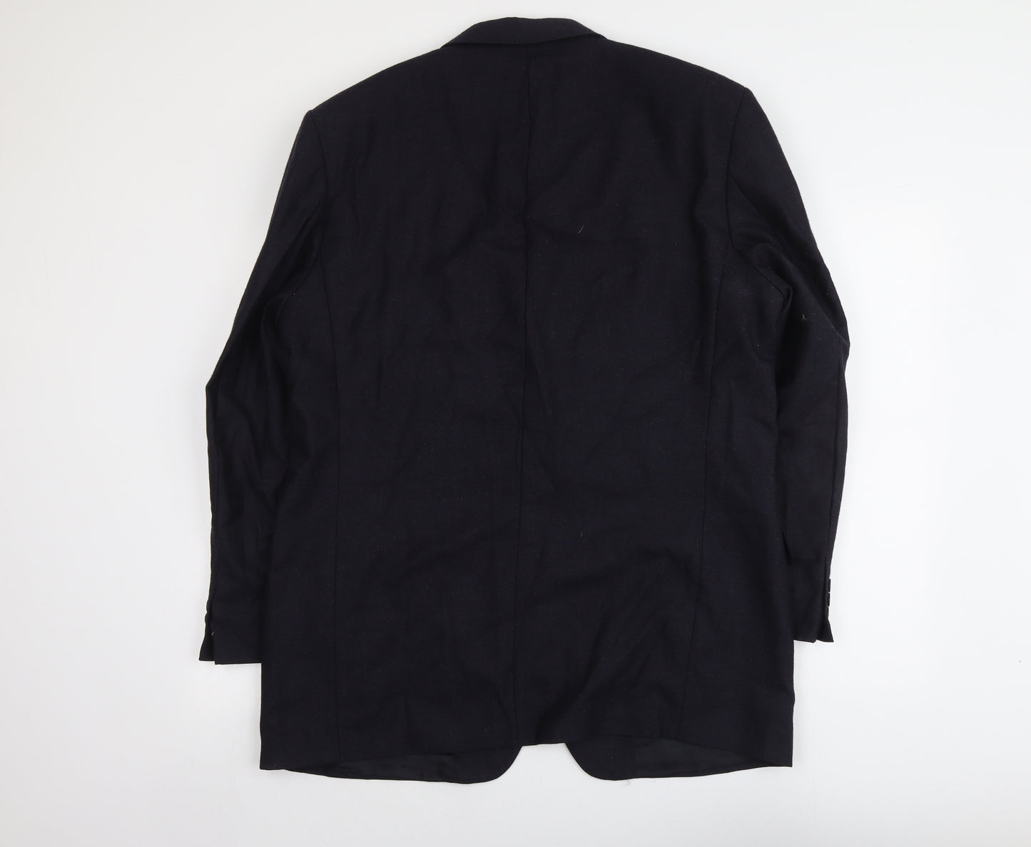 Marks and Spencer Mens Blue Wool Jacket Suit Jacket Size 44 Regular