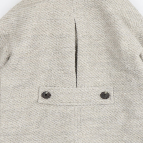 Marks and Spencer Womens Beige Jacket Size S Button - Textured
