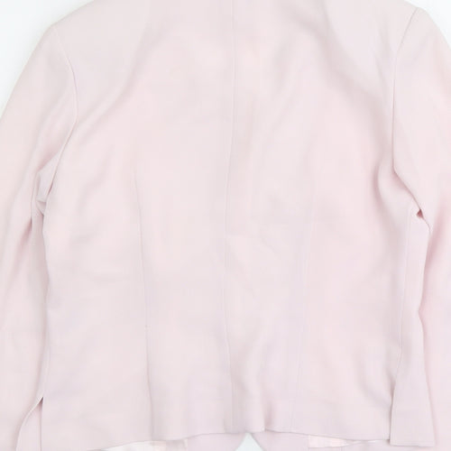 Medici Womens Pink Jacket Blazer Size 10 Hook & Eye