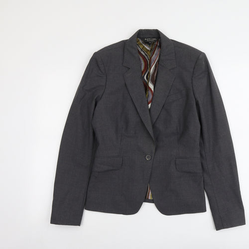 Paul Smith Womens Grey Wool Jacket Blazer Size 16