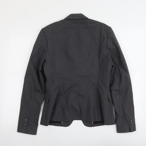 Paul Smith Womens Grey Wool Jacket Blazer Size 16